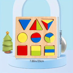 Wooden Number & Letter Puzzle Board for Kids