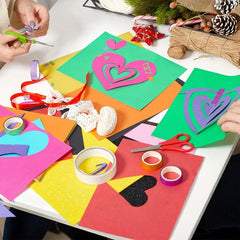 100 Sheets Colour Paper for DIY Cutouts & Printing