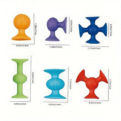 Suction Cup Toys Building Blocks Pop Fidget Construction Set