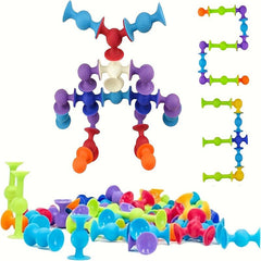 Suction Cup Toys Building Blocks Pop Fidget Construction Set