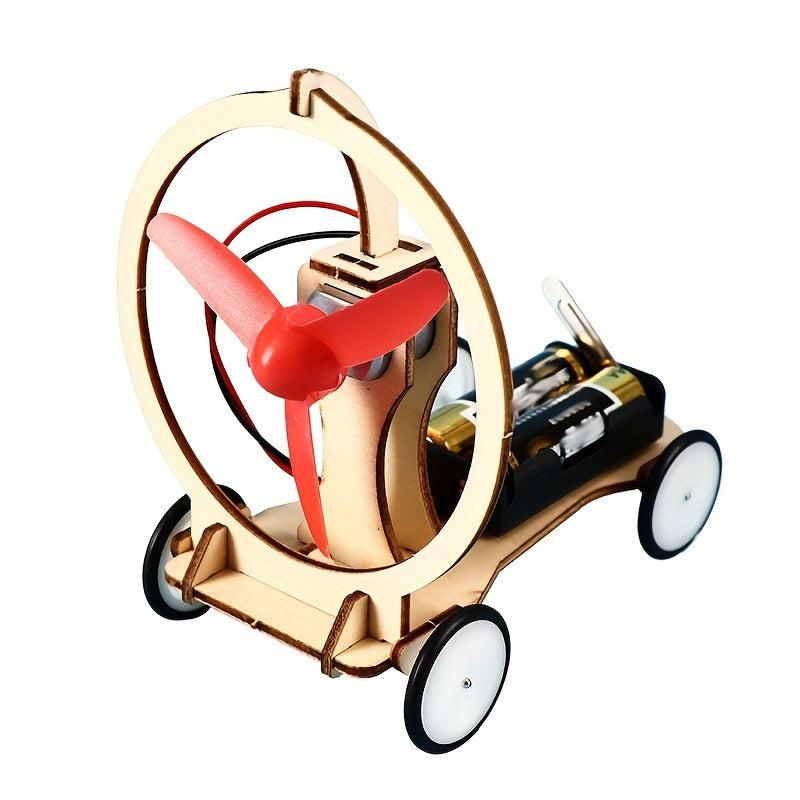 DIY Wind Car Kit for Kids Science Experiment Puzzle