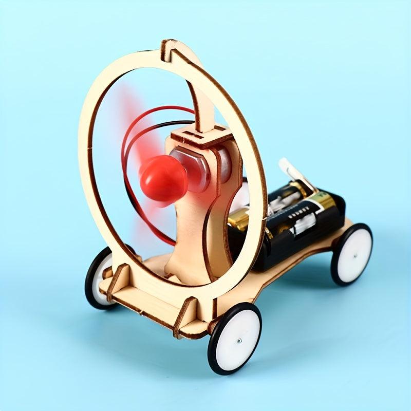 DIY Wind Car Kit for Kids Science Experiment Puzzle