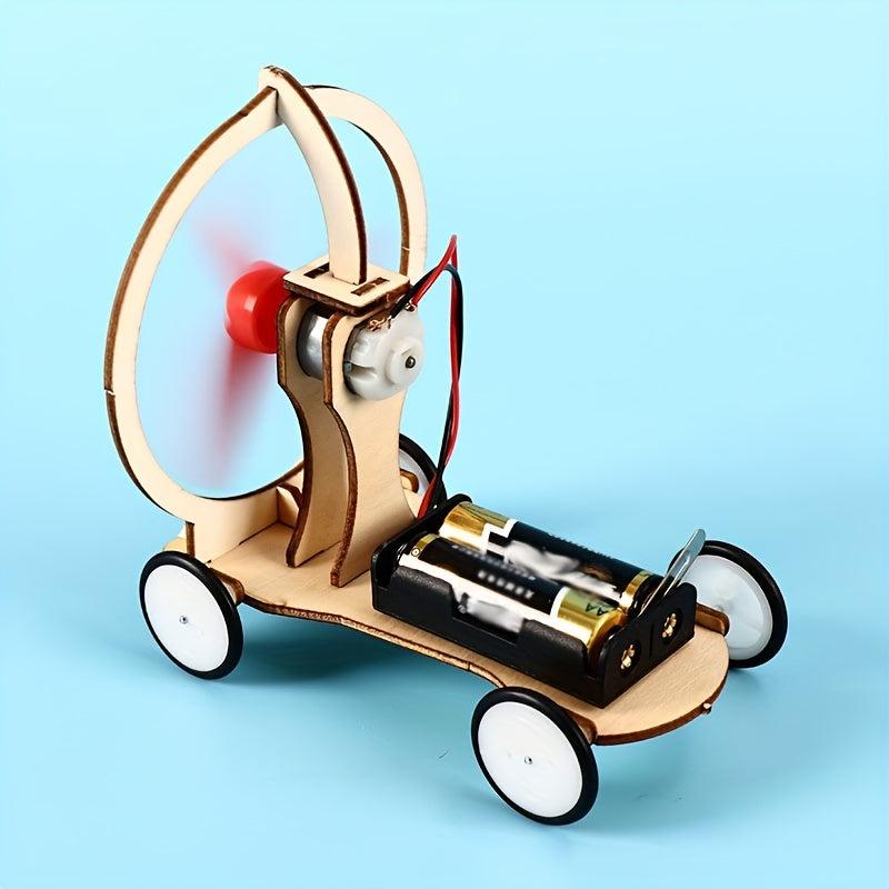 DIY Wind Car Kit for Kids Science Experiment Puzzle