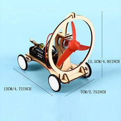 DIY Wind Car Kit for Kids Science Experiment Puzzle