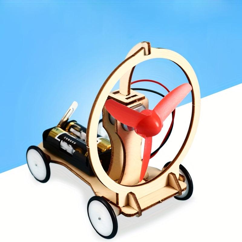 DIY Wind Car Kit for Kids Science Experiment Puzzle