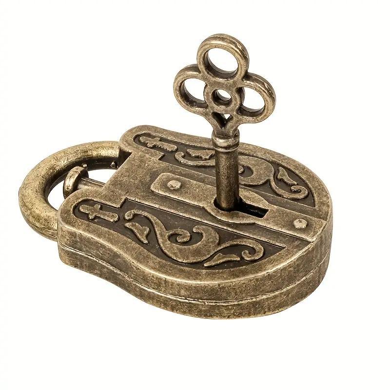 Metal Puzzle God Lock Retro Vintage Slot IQ Mind Brain Teaser Toy