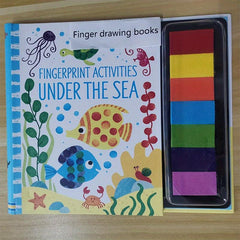 Kids Fingerprinting Book Animal Garden Kindergarten DIY Craft Toy