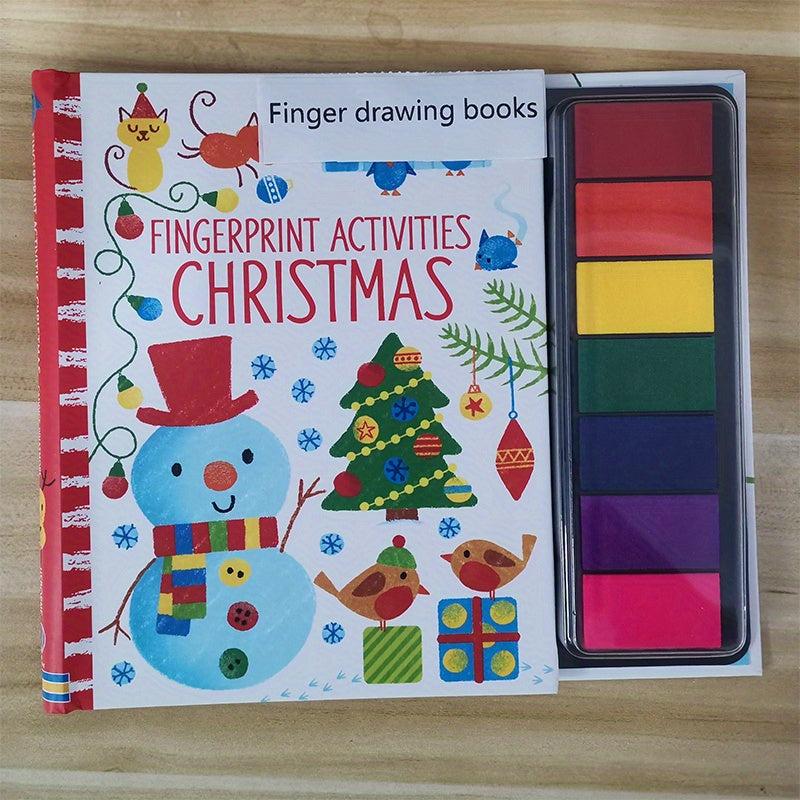 Kids Fingerprinting Book Animal Garden Kindergarten DIY Craft Toy