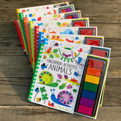 Kids Fingerprinting Book Animal Garden Kindergarten DIY Craft Toy