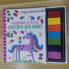 Kids Fingerprinting Book Animal Garden Kindergarten DIY Craft Toy