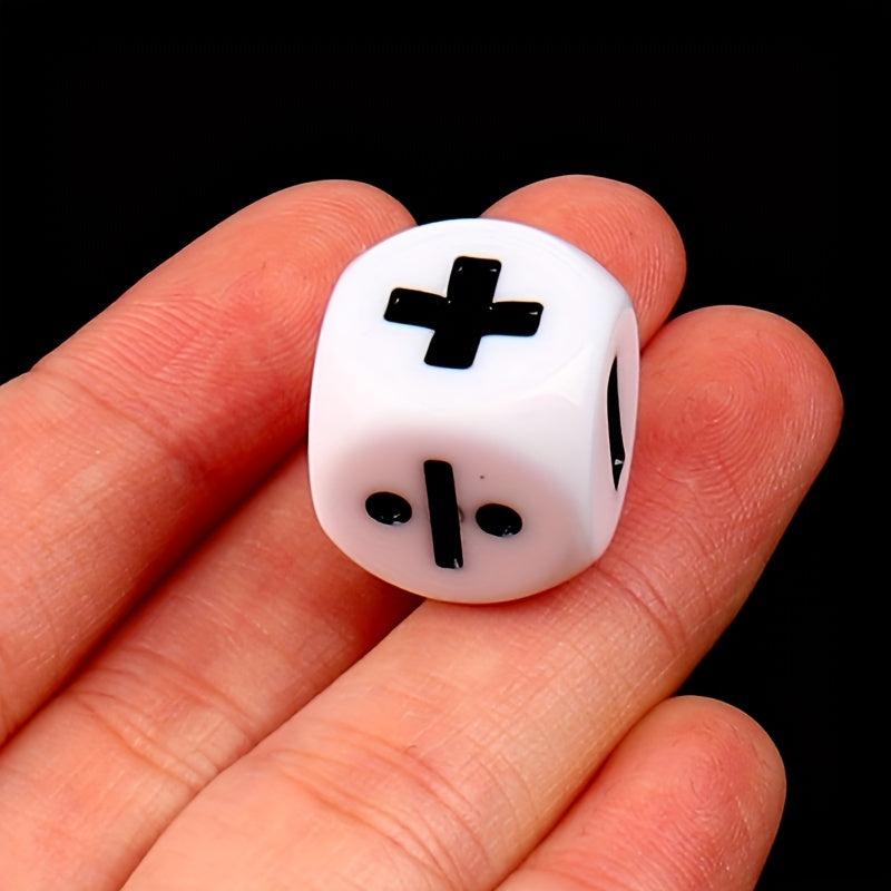 6pcs Math Symbol Dice Operation Props