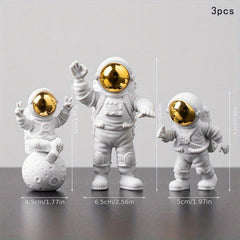 Astronaut Decor Action Figures for Home Office Desktop