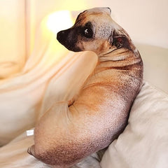 3D Simulation Dog Pillow Plush Toy Funny Plush Doll Ornament