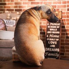 3D Simulation Dog Pillow Plush Toy Funny Plush Doll Ornament