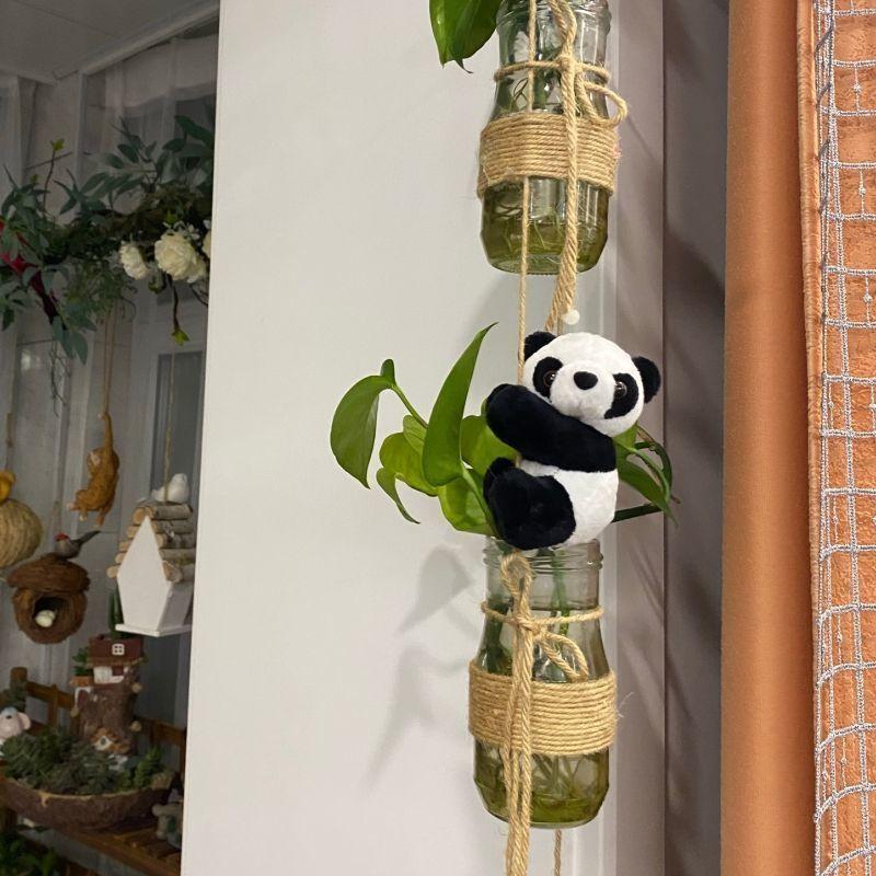 Mini Panda Plush Figure Fidget Toy for Home Office Teens Adults