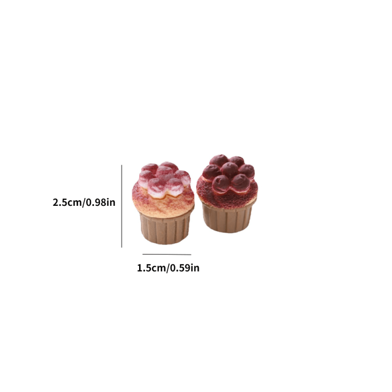 2pcs Doll House Food Play Simulation Jewelry Accessories DIY Cream Glue
