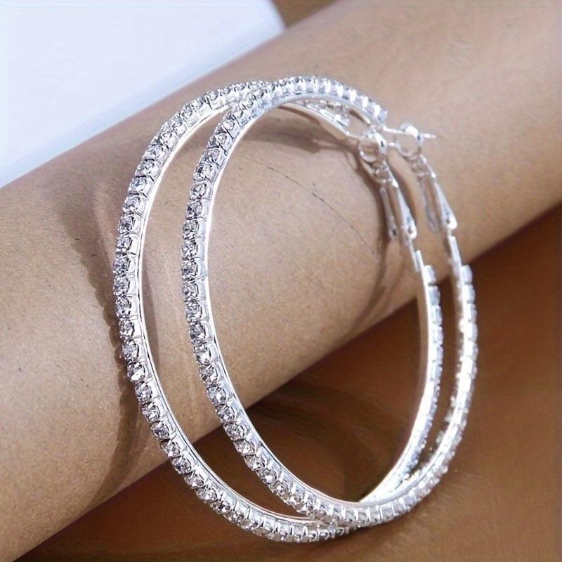 Big Hoop Earrings for Party Wedding Banquet Birthday Vacation