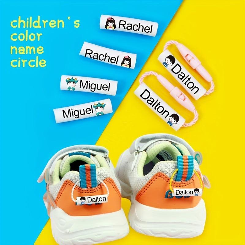 Personalized Name Ring Waterproof Shoe Bag Name Sticker