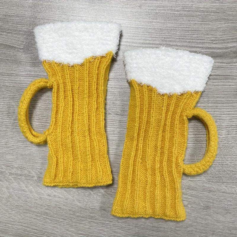 Unisex 3D Beer Cup Foot & Neck Covers - Keep Warm This Winter