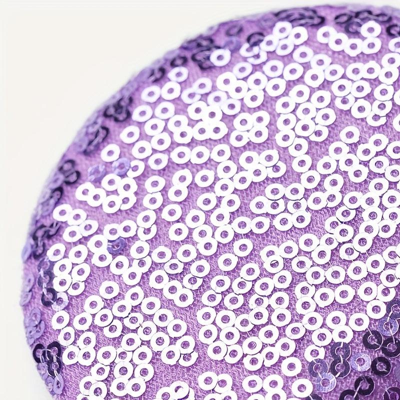 Purple Mouse Ears Headband Bows Glitter Party Princess Cosplay Costume