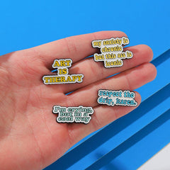 Custom English Letter Brooch - Personalized Gift