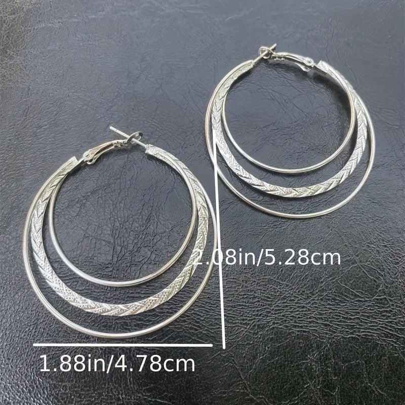 Stunning Large Round Hoop Earrings - Ideal Birthday Gift for Her