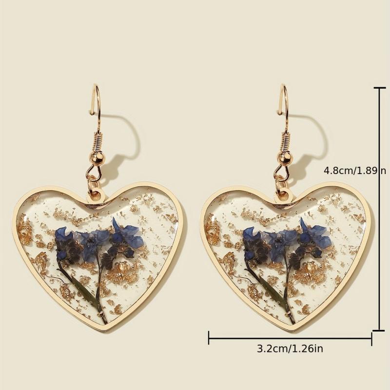 Transparent Camellia Love Flower Earrings for Party Wedding Banquet