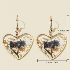Transparent Camellia Love Flower Earrings for Party Wedding Banquet