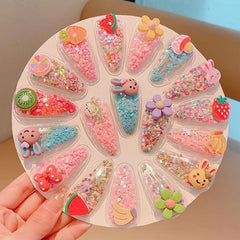 Fruity Cartoon Hairpins for Girls - Summer Hair Accessories