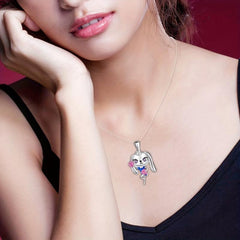 Enthusiasm Cheerleader Rabbit Pendant Necklace Women's Jewelry