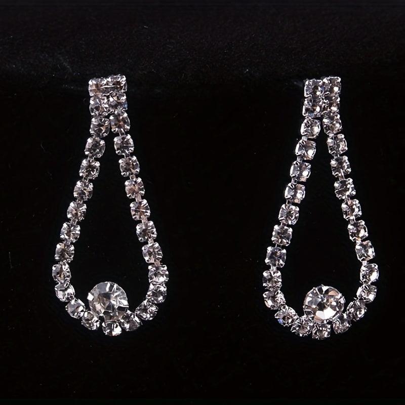 Rhinestone Tassel Pendant Necklace for Bridal Jewelry