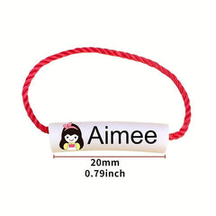 Customized Name Ring Waterproof Baby Shoe Bag Name Sticker Shoe Ring Buckle