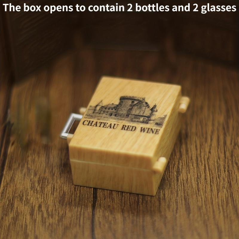 Toy House Accessories Food Play Children's Play House Toys Red Wine Box Set