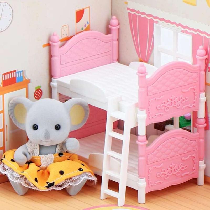 Mini Doll House Toy Play House Plastic Assembly Furniture Accessories