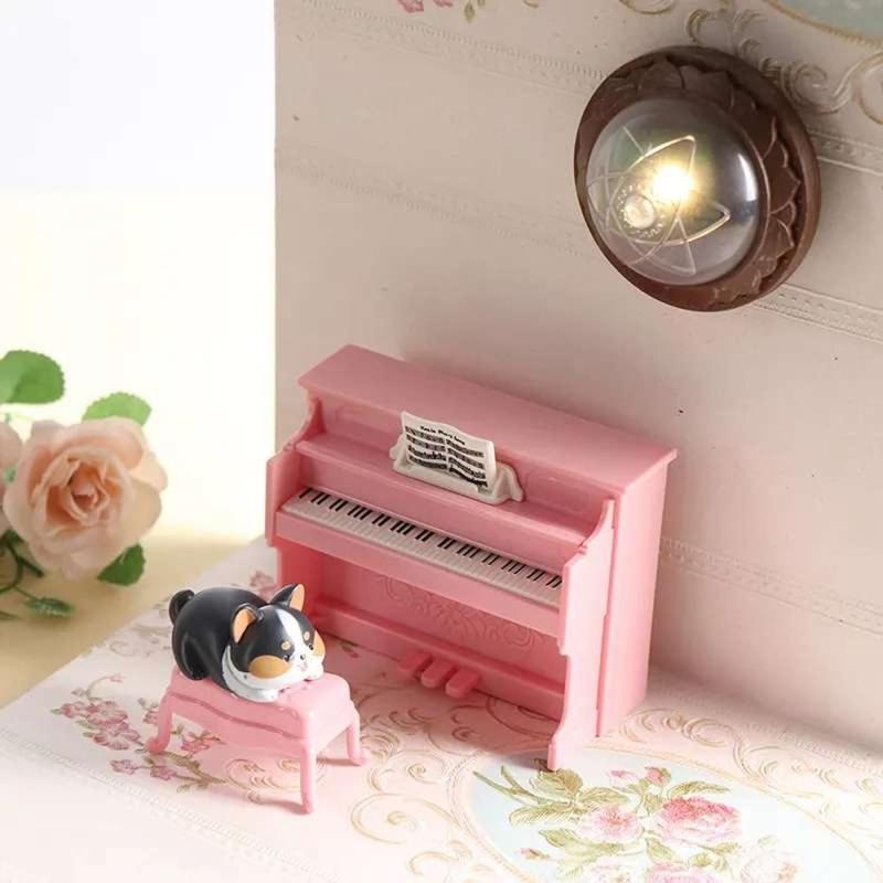 Mini Doll House Toy Play House Plastic Assembly Furniture Accessories