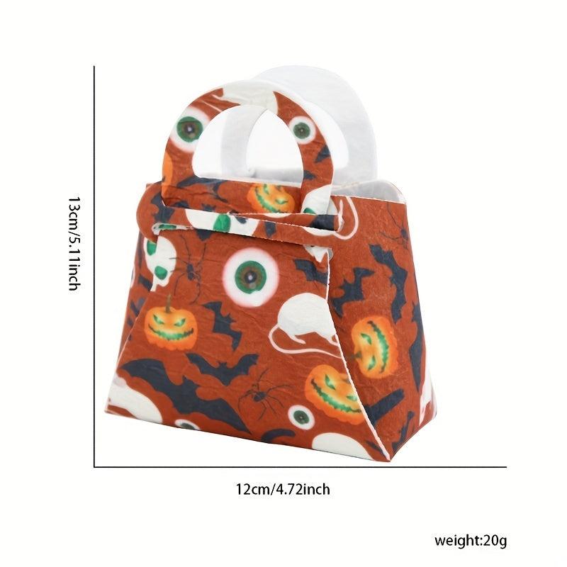 Halloween Candy Bag Non-woven Pumpkin Tote Bag Ghost Party Decoration Handbag