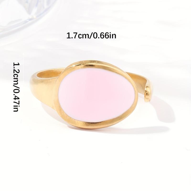 Personalized Stainless Steel Adjustable Ring