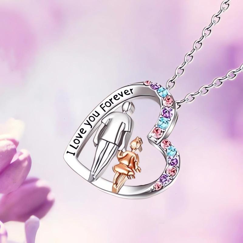 Heart Pendant Necklace Birthday Party Anniversary Gift Jewelry