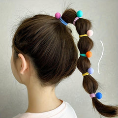 10pcs Star Shaped Hair Ties for Baby Girls