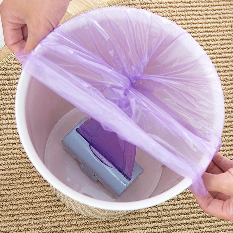Wall Mounted Trash Bags Holder Kitchen Plastic Bag Container Bathroom