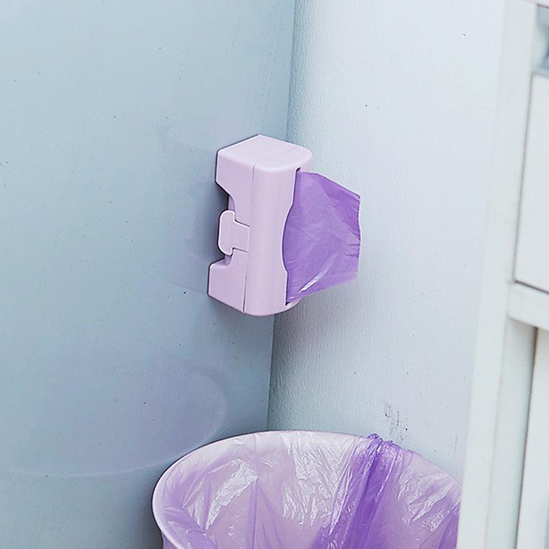 Wall Mounted Trash Bags Holder Kitchen Plastic Bag Container Bathroom