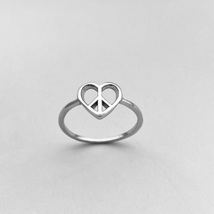 Heart Peace Ring Women Party Jewelry