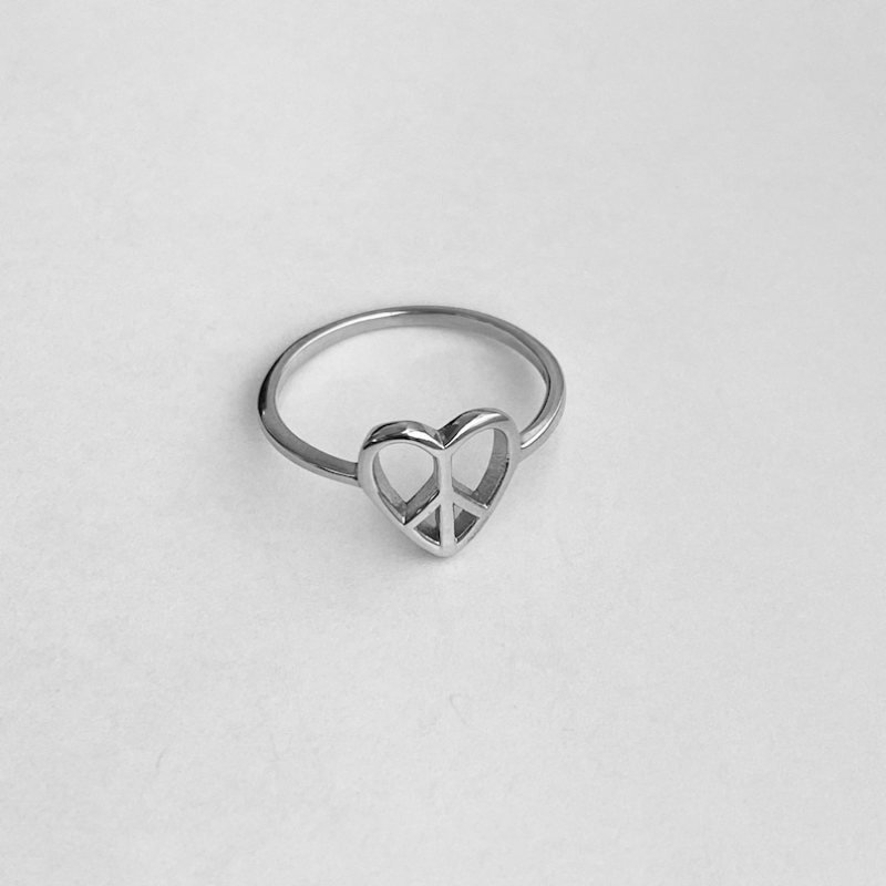 Heart Peace Ring Women Party Jewelry
