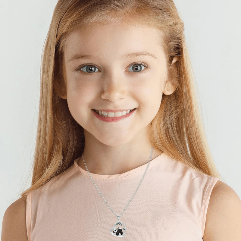 Panda Embrace Love Necklace Women Girls Birthday Christmas