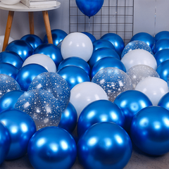 20pcs 12 inch Metal Transparent Five pointed Star Balloon Set