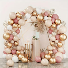 Vintage Pink Balloon Wreath Arch Set for Girls Baby Shower