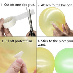 Balloon Arch Kit and Garland Set 300 Adhesive 15 24m Strong with 2 Tie Tools