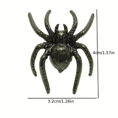 Mini Plastic Spider Toys Set of 5 Halloween Decoration Accessories