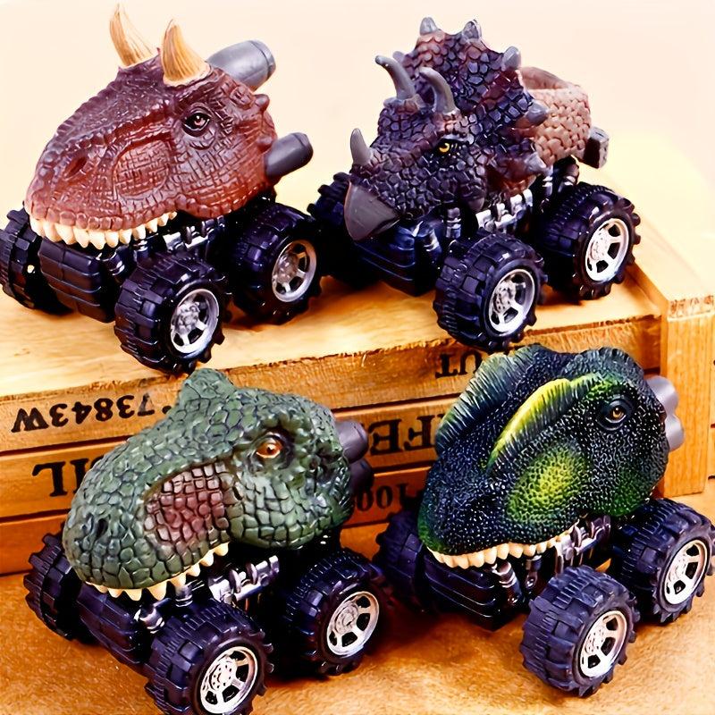 Dinosaur Toy Pull Back Car Realistic Dinosaur Car Mini Monster Truck