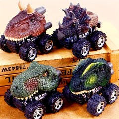 Dinosaur Toy Pull Back Car Realistic Dinosaur Car Mini Monster Truck